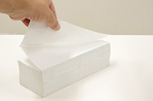 ペーパータオルの使用イメージ